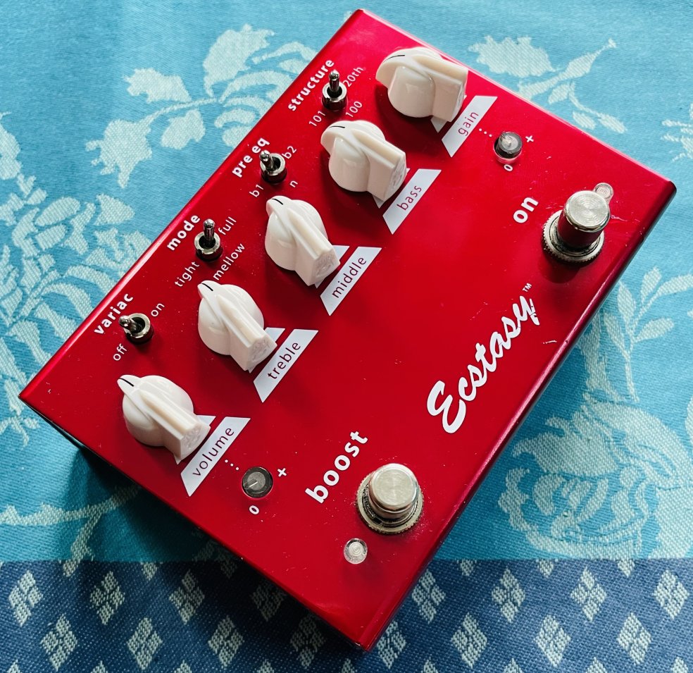 Pédale analogique overdrive Bogner Ecstasy Red