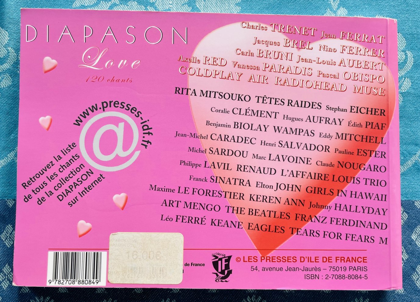 Livre Diapason Love, 120 chansons – Image 2