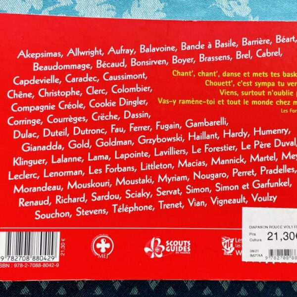 Alternative view of Livre Diapason Rouge Vol.01, 460 chansons