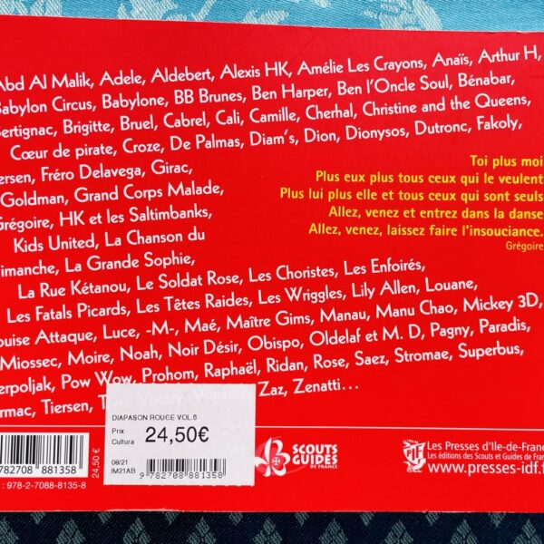 Alternative view of Livre Diapason Rouge Vol.06, 300 chansons