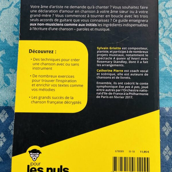 Alternative view of Livre Ecrire ses chansons pour les Nuls, CD