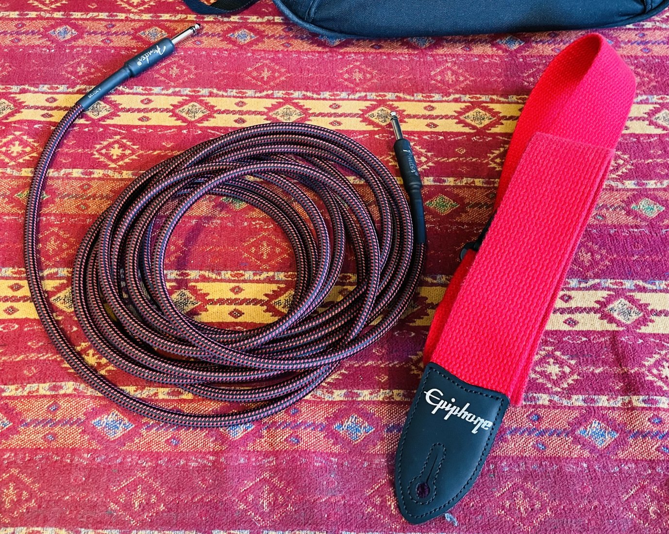 Guitare électrique Epiphone SG Custom Ebony n°21051524848, 2 push pull ajoutés et boutons d’origine, housse Gator, jack Fender, sangle Epiphone – Image 16