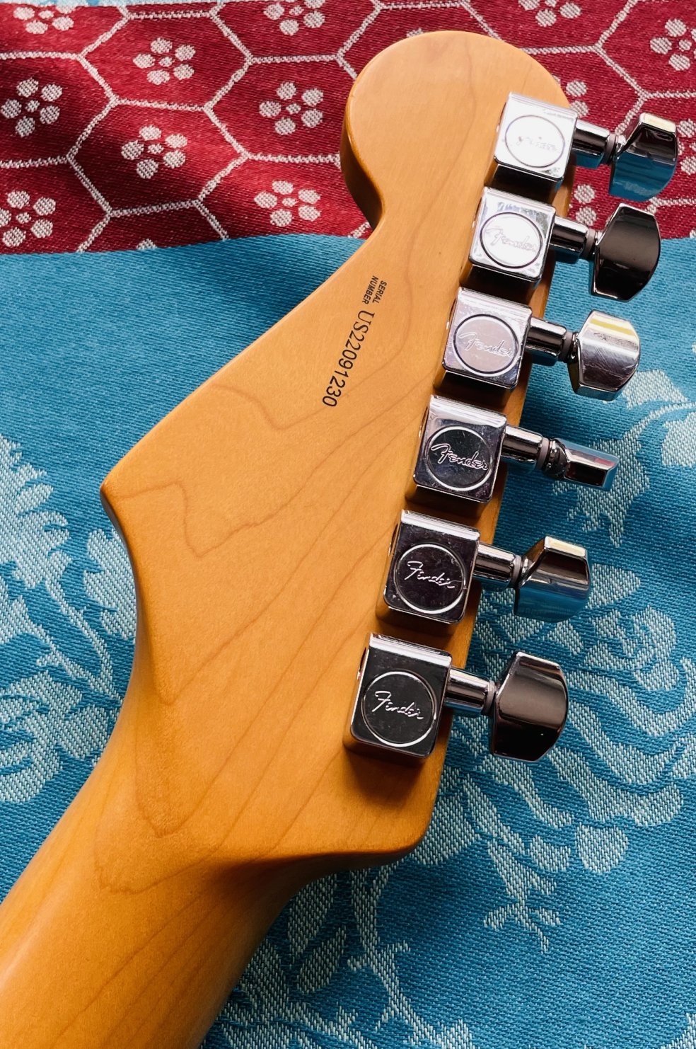 Guitare électrique Fender Professionnal II stratocaster Roasted Pine n° US22091230 (2022, USA), modèle 0113902763, étui Fender, papiers Fender – Image 9