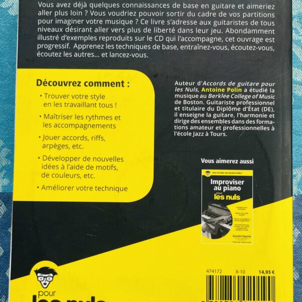Alternative view of Livre Improviser la guitare pour les nuls