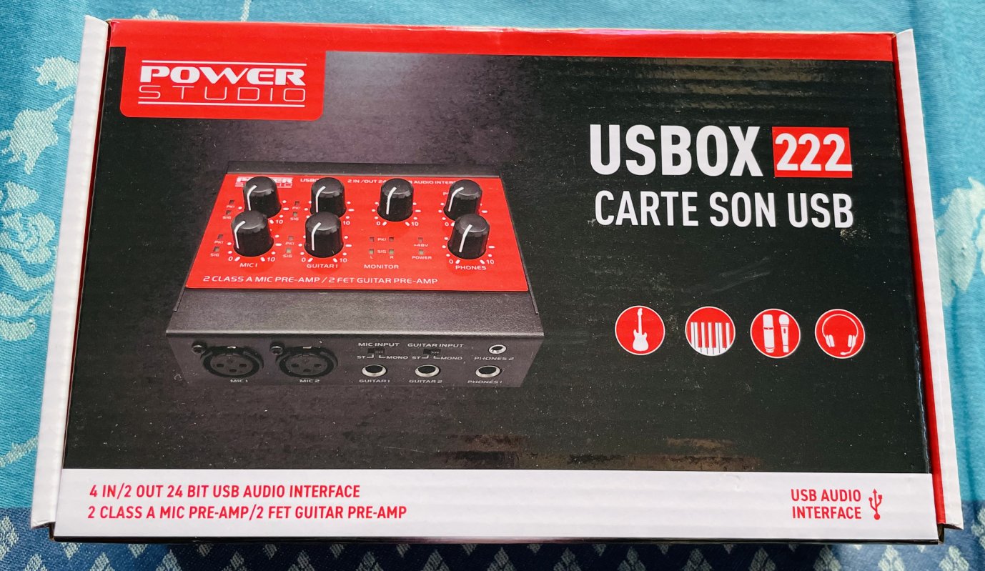 Carte son Power Studio USBOX 222 n°220500278, boite d’origine, notice – Image 6