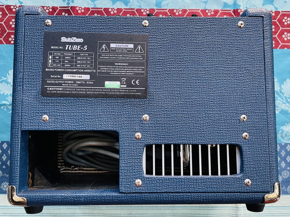 Ampli lampes Subzero Tube-5 n°17090146 (England), 5W – Image 5