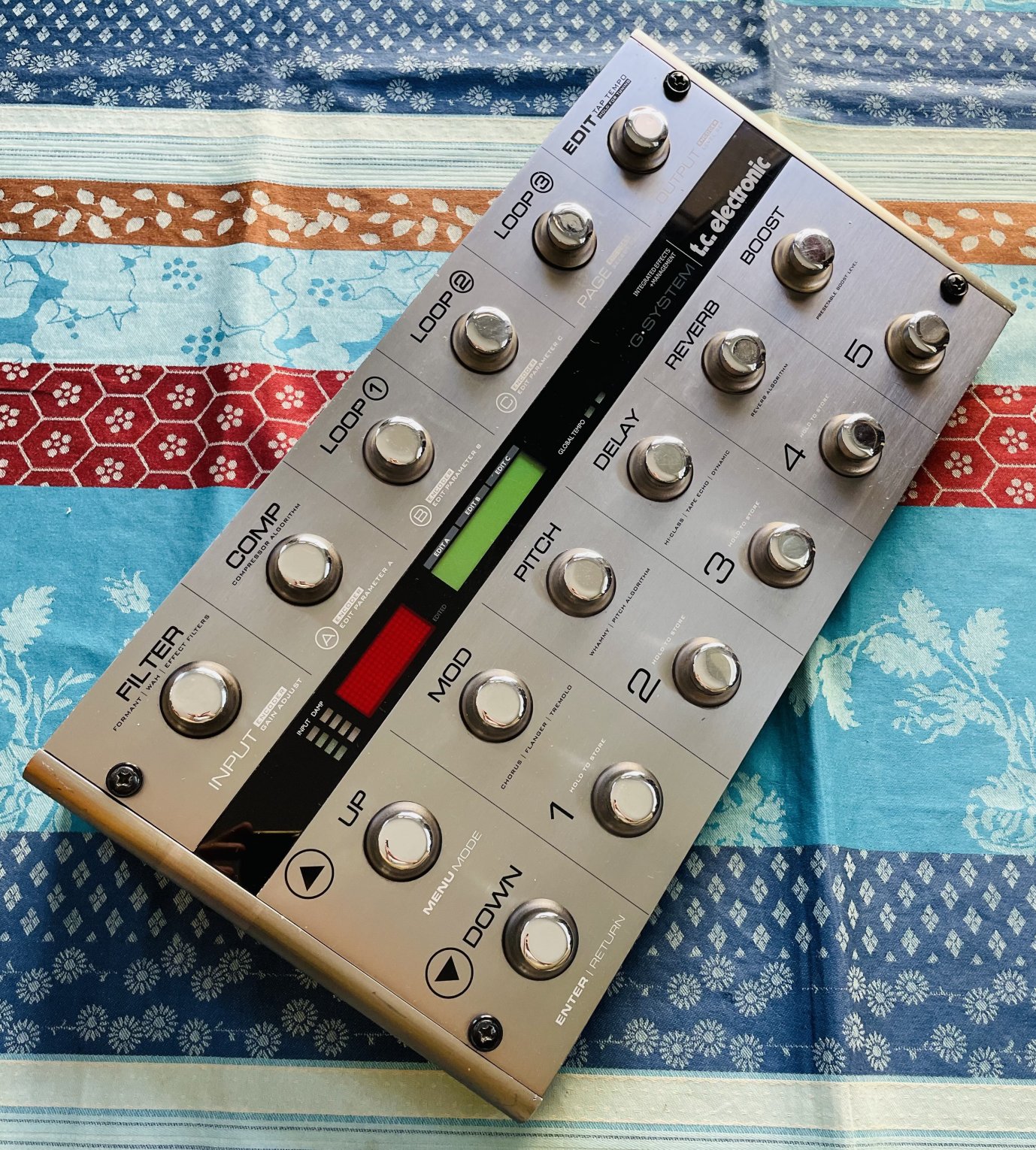 Multieffets TC Electronic G-System n°653381, notice, alim – Image 2