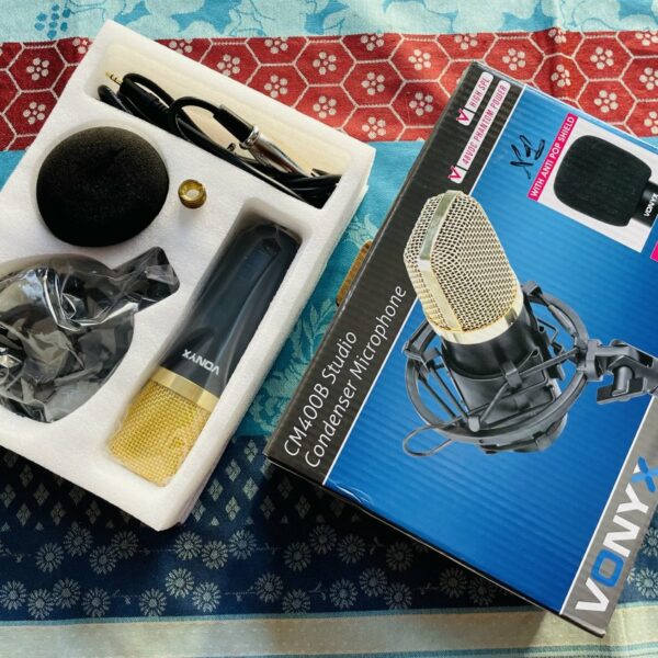 Alternative view of Micro à condensateur Vonyx CM400B Studio n°173.404, accessoires, boite d’origine