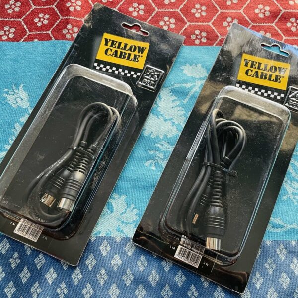 2 Câbles midi Yellow Cable ECOMD1 1M n°1 + n°2, boites d’origines