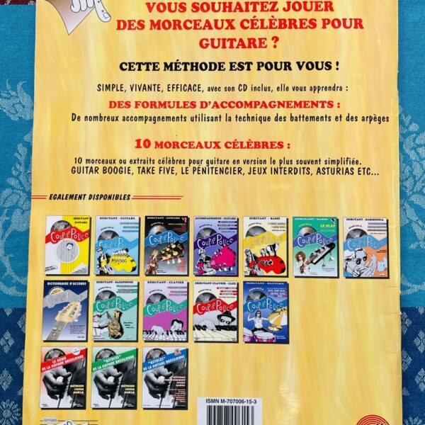 Alternative view of Livre Coup de pouce débutant guitare volume 2, Denis Roux, CD