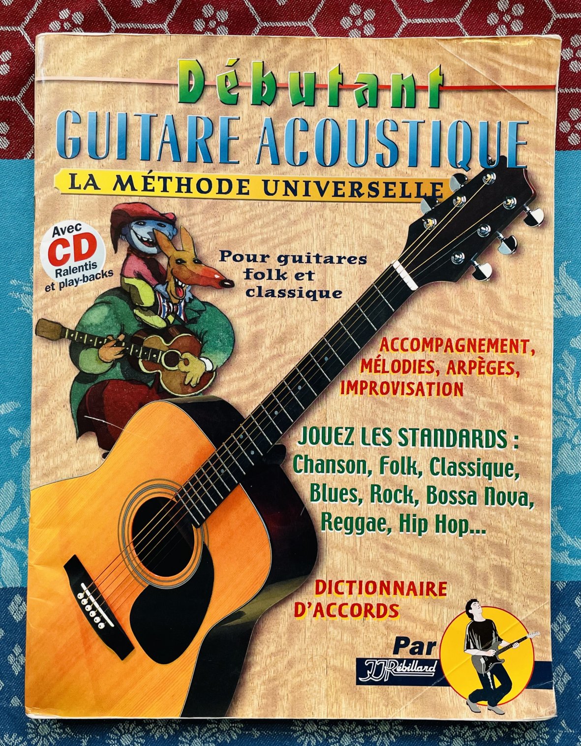 Livre Débutant guitare acoustique, JJ. Rebillaud