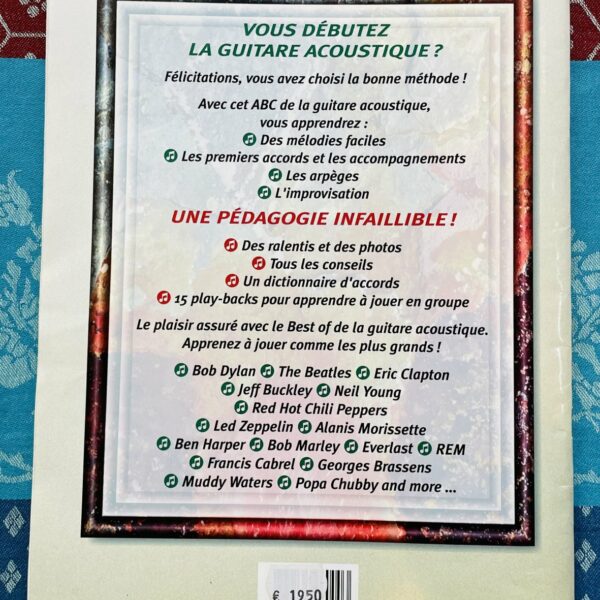 Alternative view of Livre Débutant guitare acoustique, JJ. Rebillaud