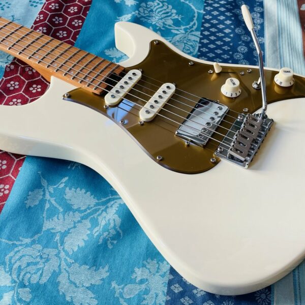 Alternative view of Guitare électrique stratocaster Donner DST-550 n°DCA6581250800177, ajout bloc cordes, réglée luthier Thébé 17.02.26, housse