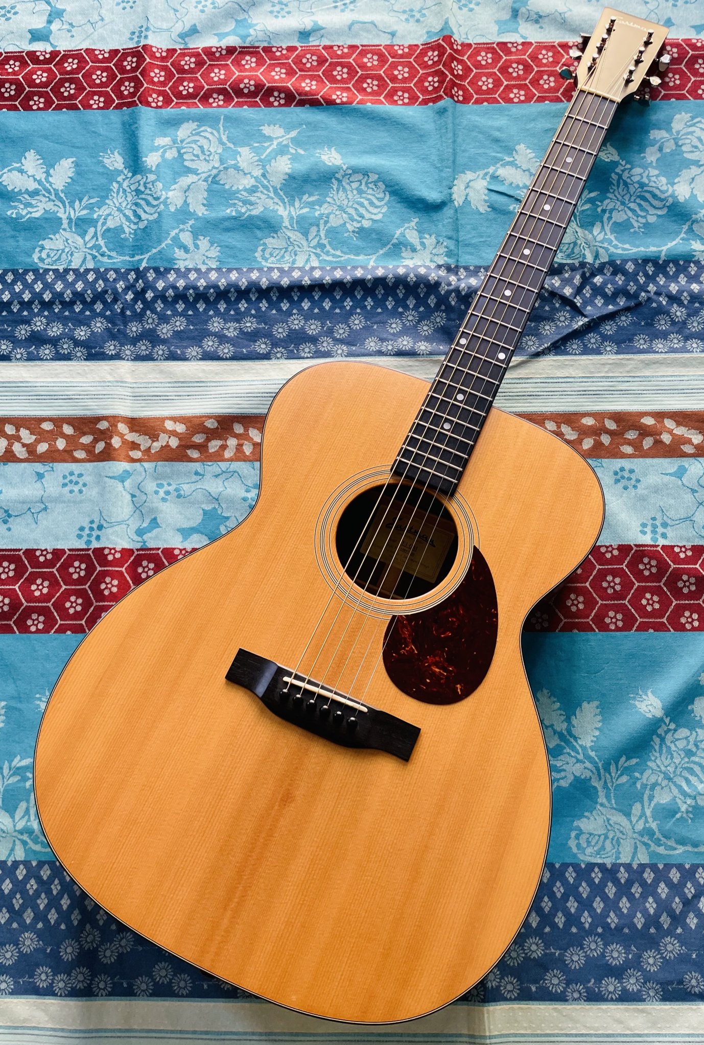 Guitare acoustique Eastman E1 OM n°15857130, housse d’origine, réglée luthier Thébé (avril 2026)