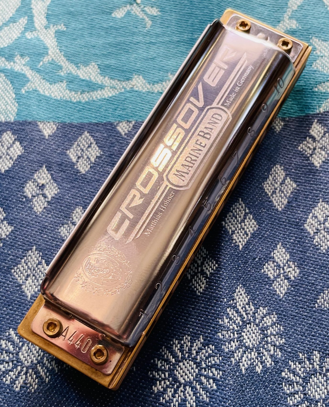 Harmonica diatonique Hohner Crossover Marine Band C, boite d’origine