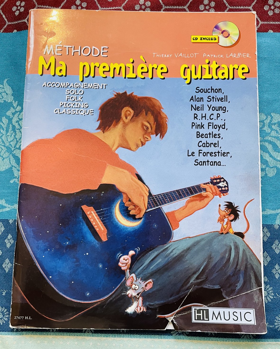 Livre Ma première guitare, Thierry Vaillot, HL Music, CD