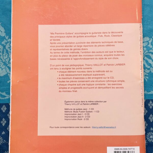 Alternative view of Livre Ma première guitare, Thierry Vaillot, HL Music, CD