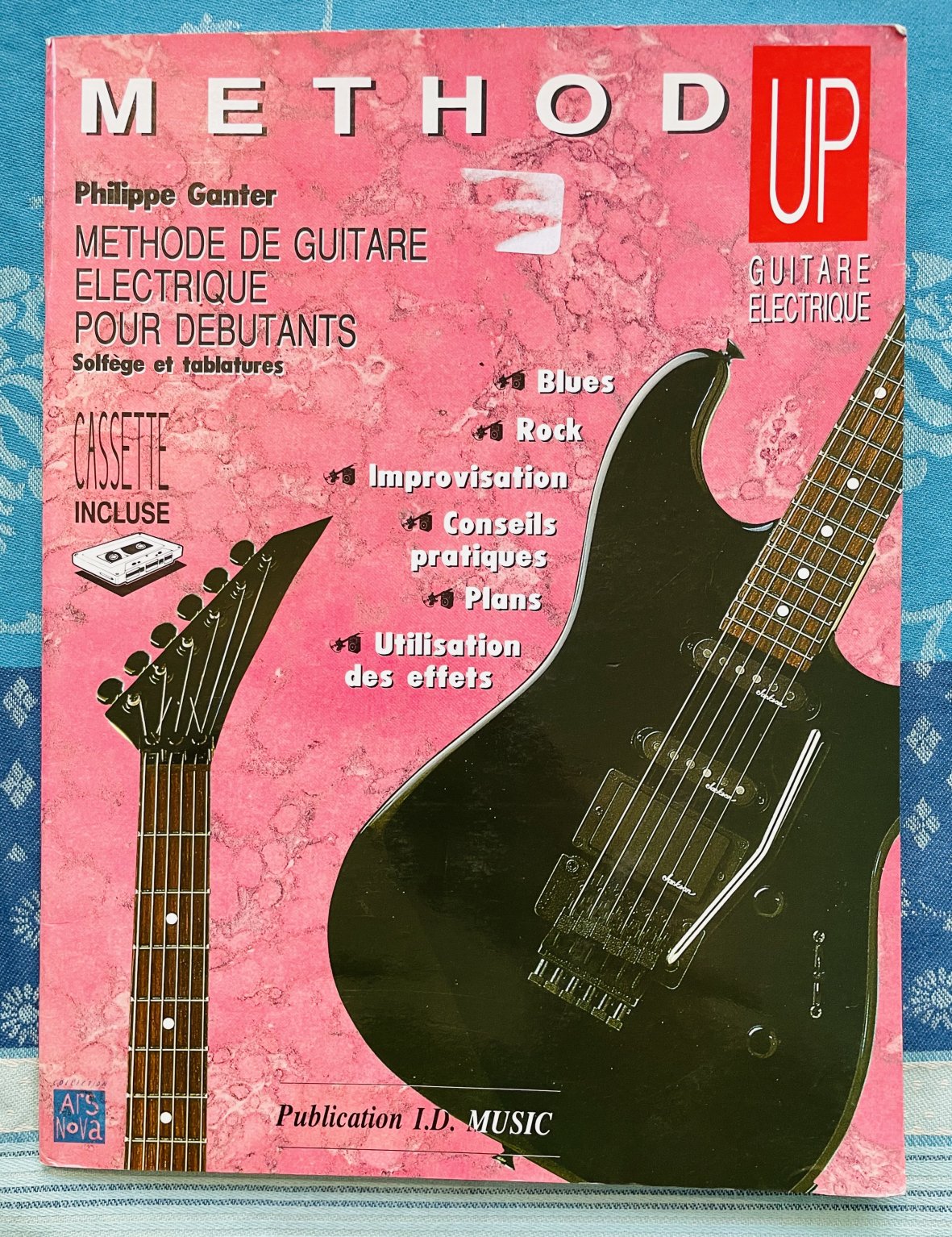 Livre Method Up, Méthode à la guitare électriques pour débutants, Philippe Ganter, ID Music