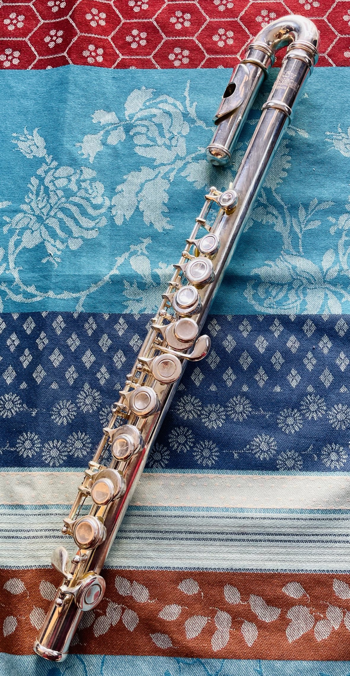 Flûte traversière courbe Ut Roy Benson FL102, housse d’origine