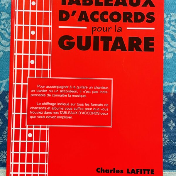 Livre Tableaux d’accord pour la guitare, Laffite