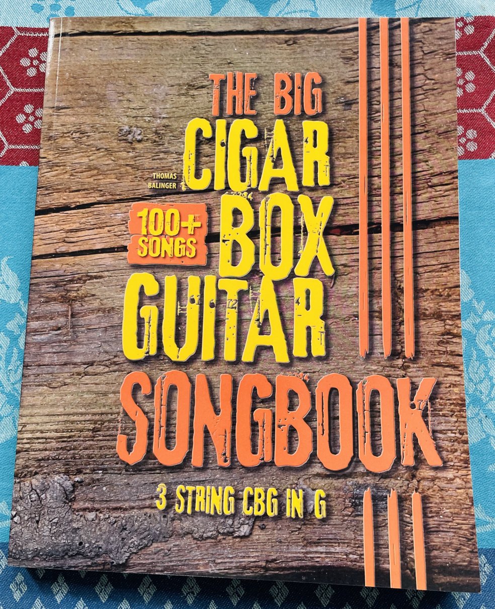 Livre The Big Cigarbox Guitar Songbook, 100 chansons, Thomas Balinger