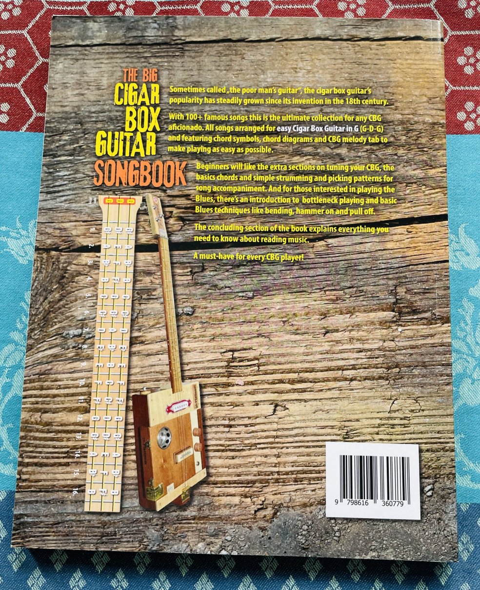 Livre The Big Cigarbox Guitar Songbook, 100 chansons, Thomas Balinger – Image 2