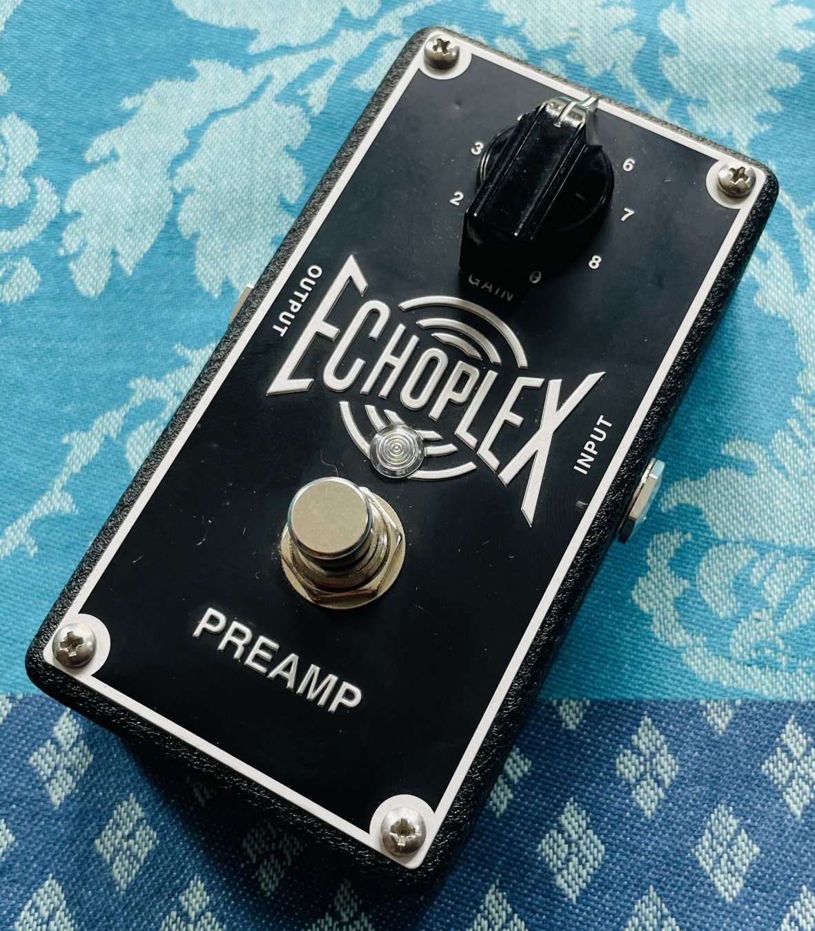 Pédale preamp Dunlop Echoplex n°AB72LQ517, boite d’origine, notice