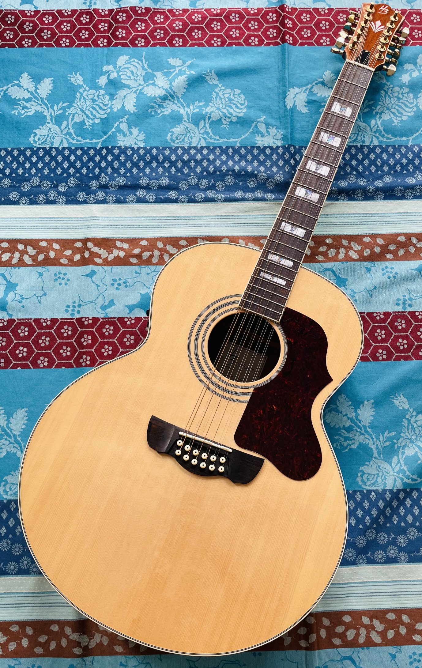Guitare électro-acoustique 12 cordes Harley Benton CLJ412E Natural