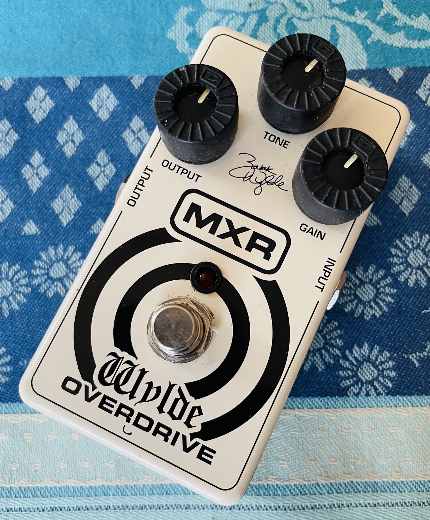 Pédale overdrive MXR ZW-44 Zakk Wilde n°AA69P981, boite d’origine