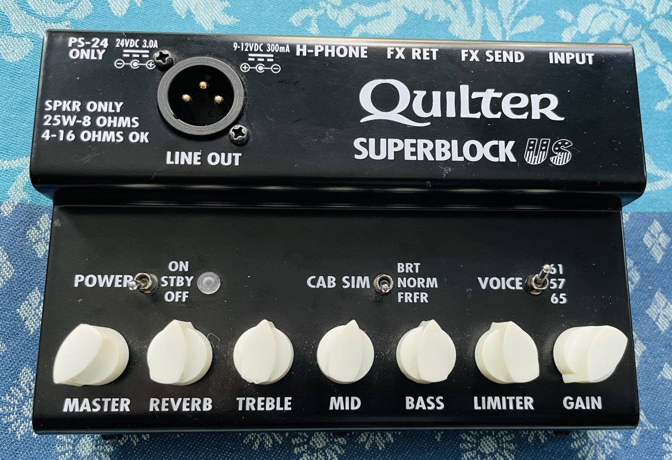 Pédale préampli Quilter Superblock n°0522A630473 (USA), boite et alim. – Image 2