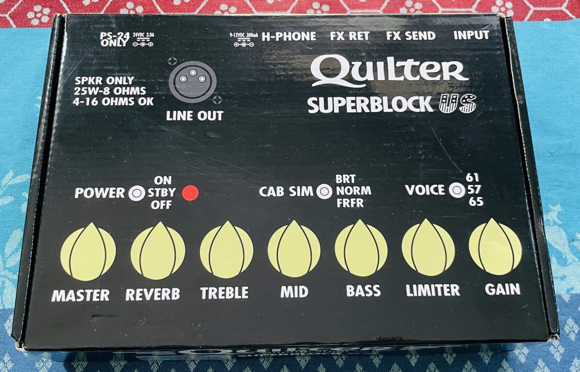 Pédale préampli Quilter Superblock n°0522A630473 (USA), boite et alim. – Image 6