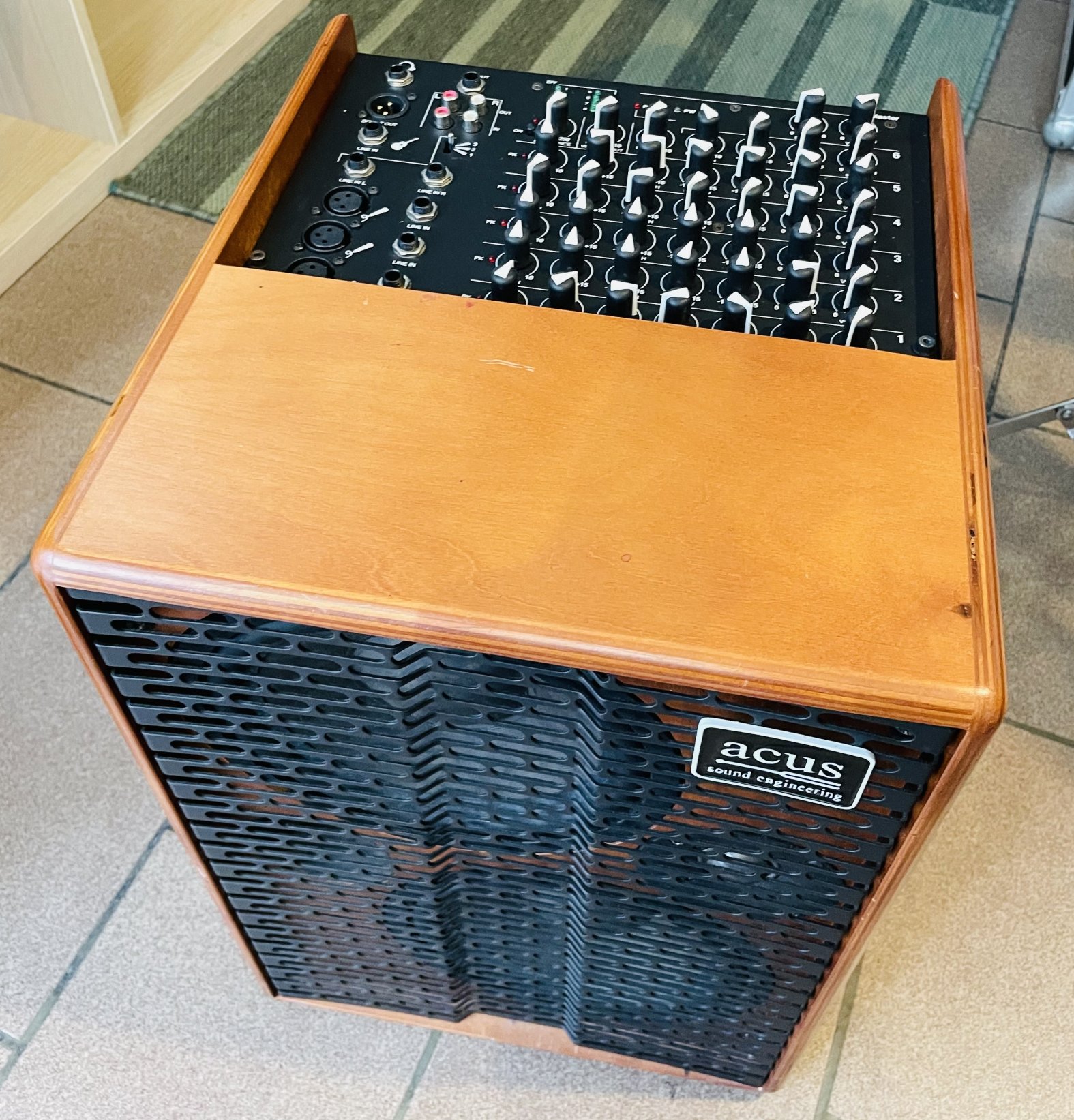 Ampli acoustique chant instrument contrebasse Acus oneforstring 10 (Italy), housse Acus, 350W – Image 3