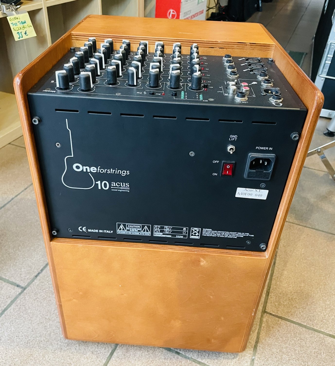 Ampli acoustique chant instrument contrebasse Acus oneforstring 10 (Italy), housse Acus, 350W – Image 4