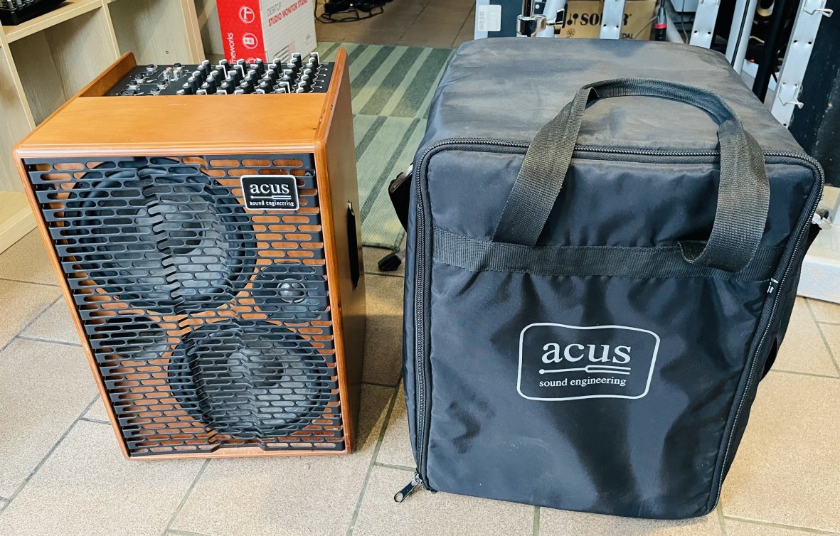Ampli acoustique chant instrument contrebasse Acus oneforstring 10 (Italy), housse Acus, 350W – Image 6