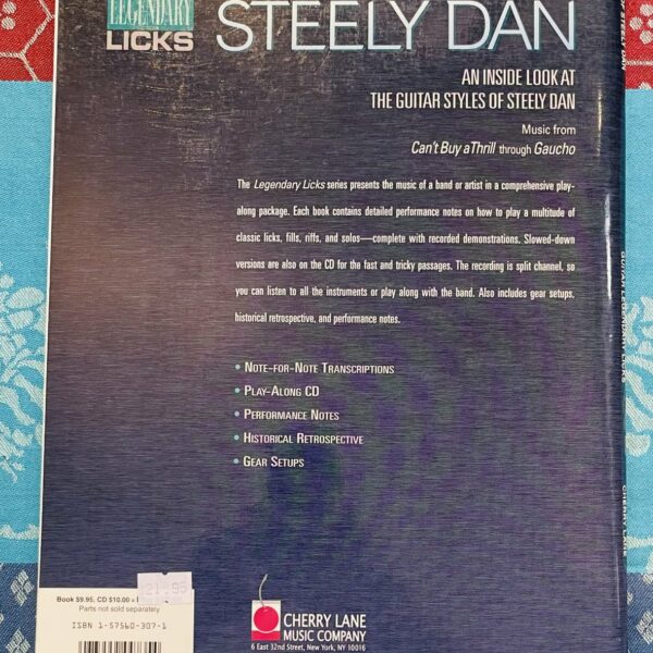 Alternative view of Livre Best of Steely Dan by Toby Wine, Editin Guitar One