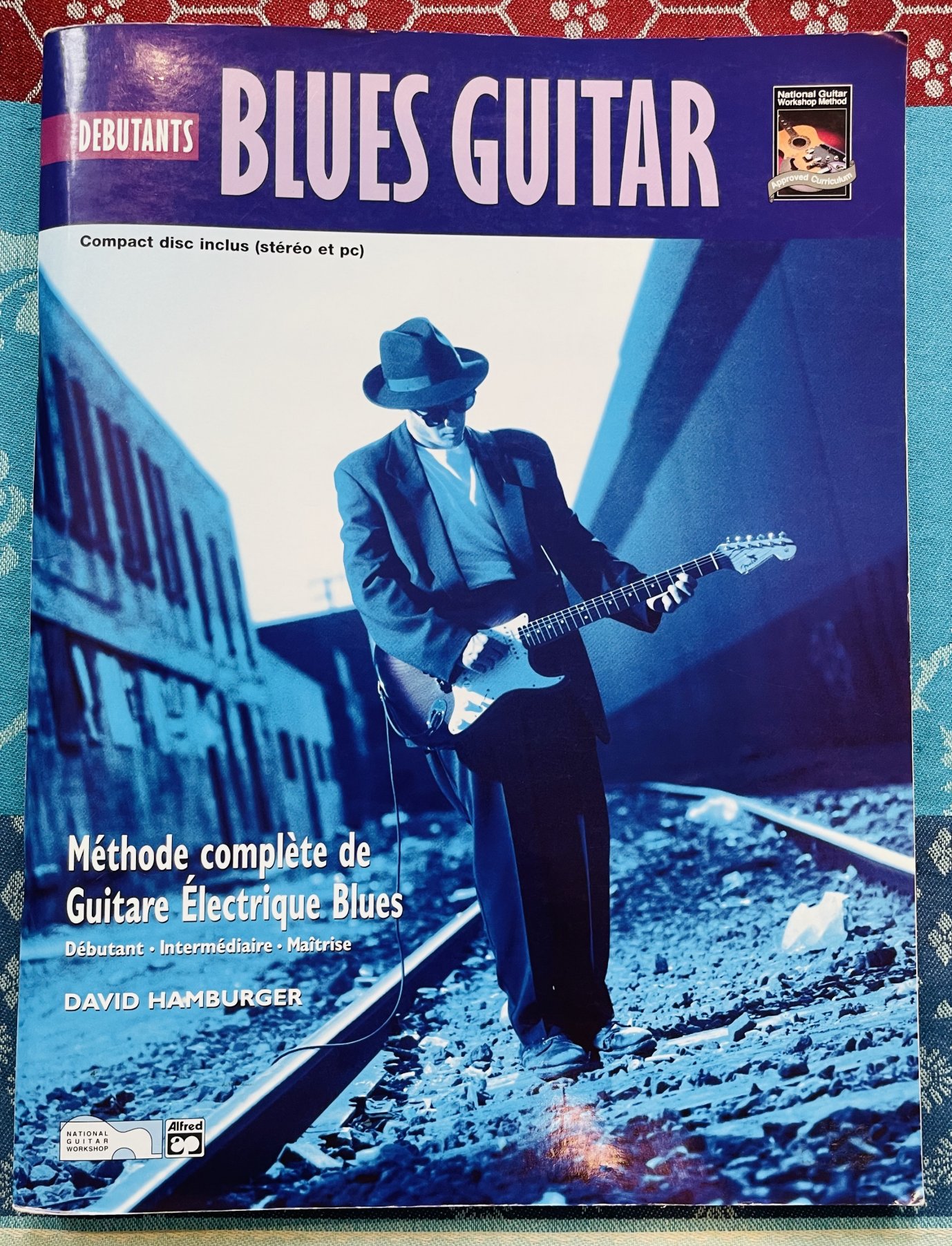 Livre Blues Guitar débutants, méthode complète guitare électriques blues, David Hamburger
