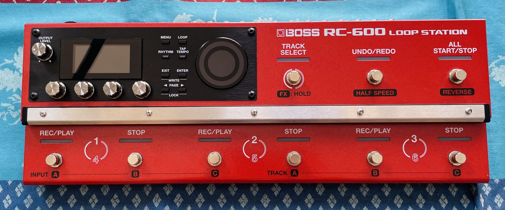 Pédale looper instrument chant Boss RC-600 n°75P8095, alim