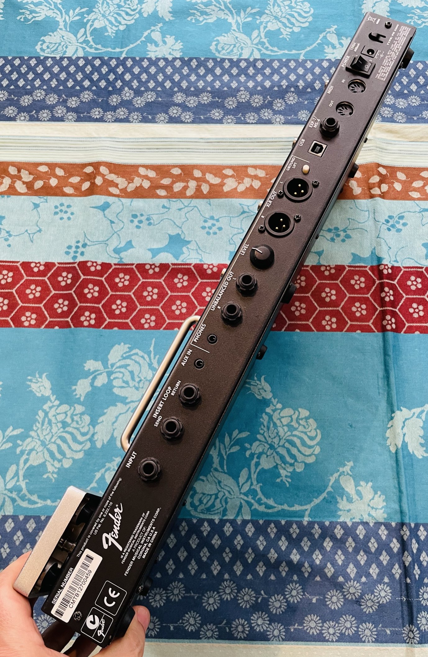 Pédalier multieffets Fender Mustang floor n°CMT1312700459, notice, alim – Image 2