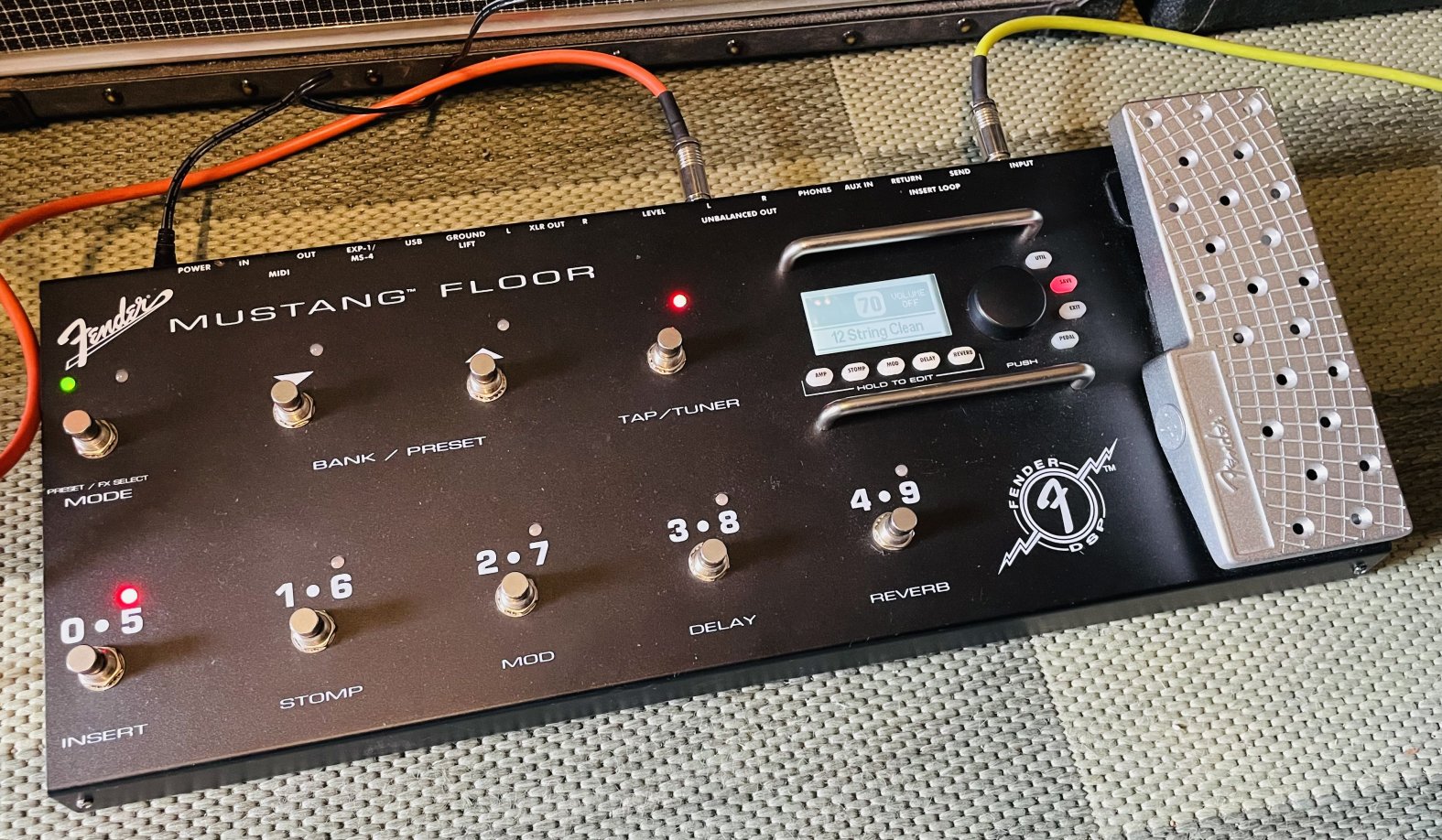 Pédalier multieffets Fender Mustang floor n°CMT1312700459, notice, alim – Image 7