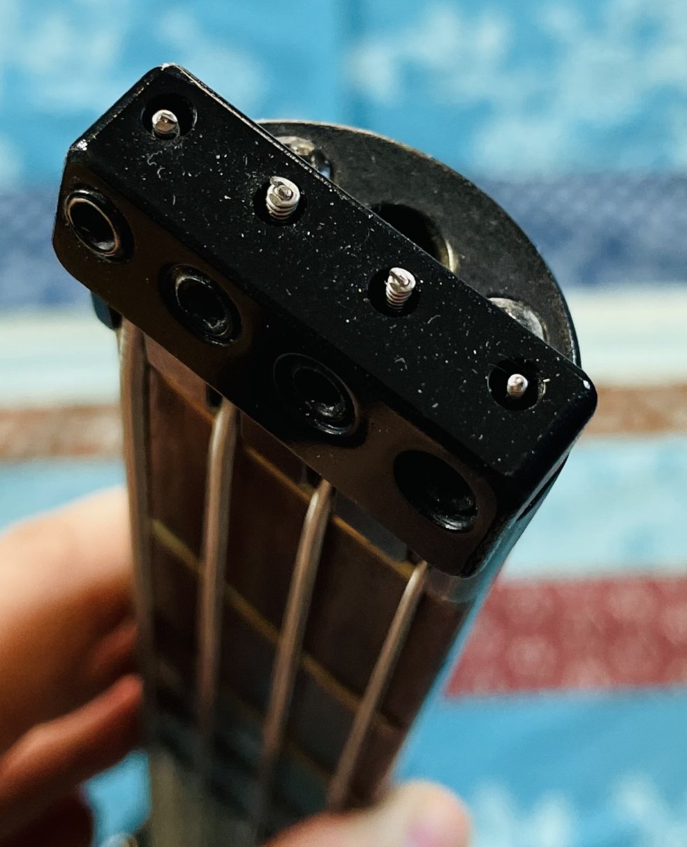 Basse électrique active sans tête Hohner B2A BK n°8859491 (Licenced Steinberger), préampli modifié (toujours active), housse Tobago – Image 10