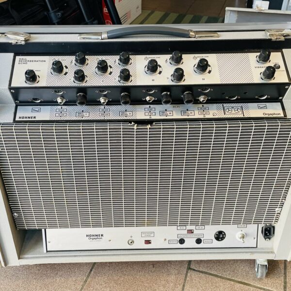 Alternative view of Ampli lampes guitare clavier Hohner Orgaphon 60 MH n°618659 (1960, Germany), alim, 60W