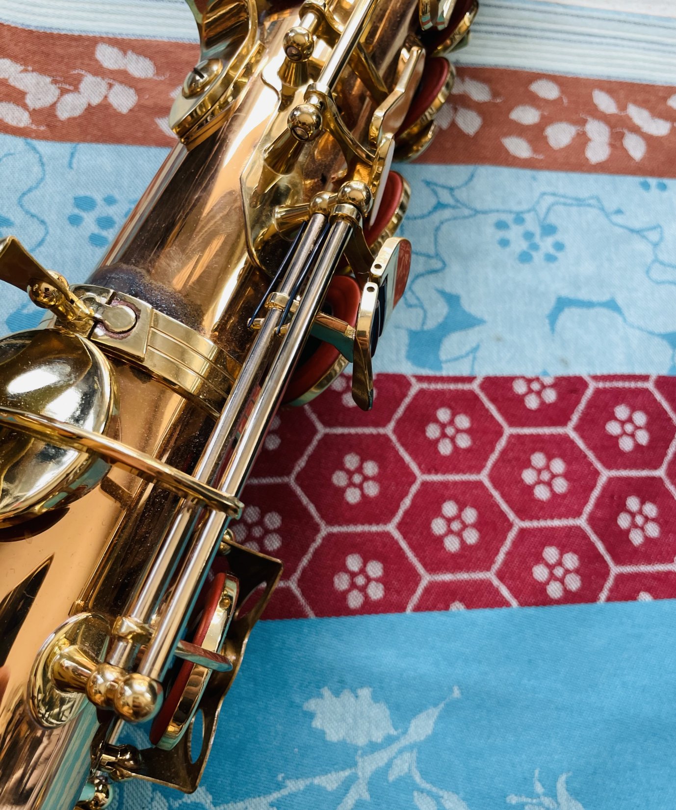 Saxophone Thomann Alto droit TSA-500 Mib, bec d’origine, couvre bec, ligature, étui avec clé – Image 2