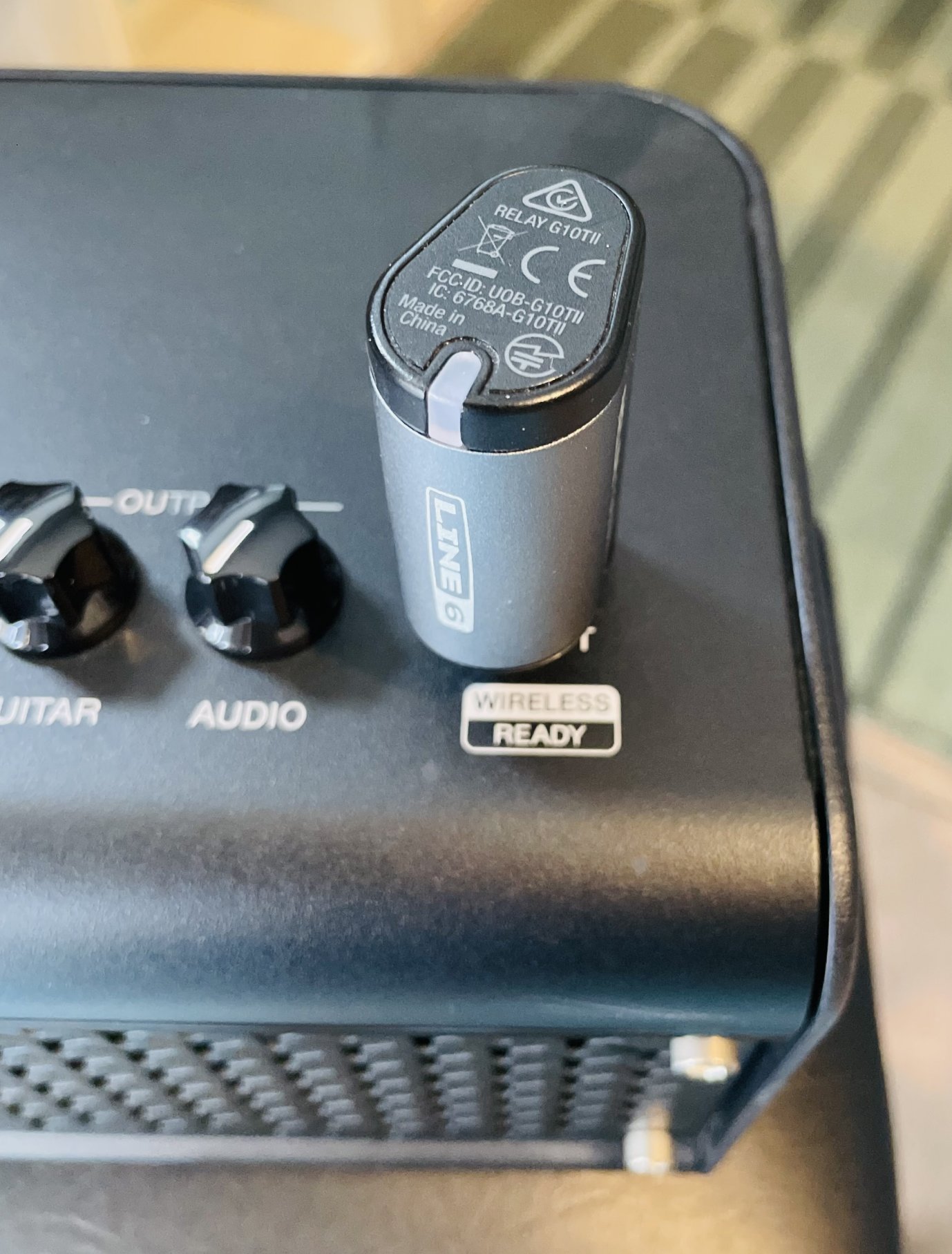 Ampli guitare Yamaha THR30Ii Wireless Black n°T573382VX, housse Yamaha THRBG1, footswitch sans fil X-Sonic Airstep YT n°478637327575 avec housse, Line 6 Relay G10TII wireless transmitter n°W1T0M7104020985 avec housse – Image 9