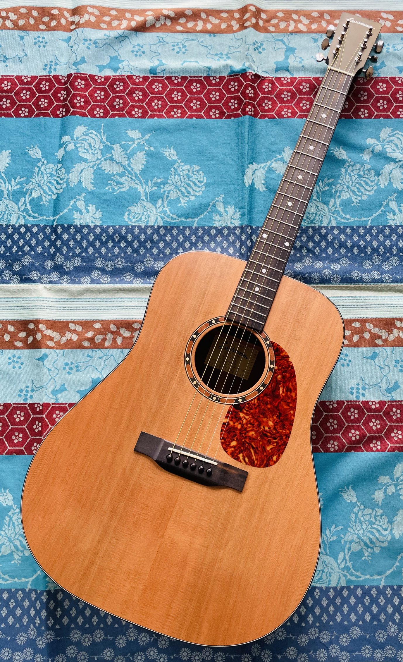 Guitare acoustique Eastman E2D n°M2213500, housse Eastman, certificat, révision luthier Manteau (01.07.26)