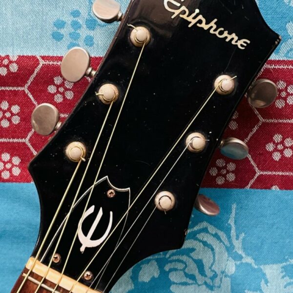 Rare guitare acoustique dreadnought Epiphone FT145 Texan n°141265 (1976/1979, Japan), révision luthier Manteau (facture 22.07.26) – Image 5