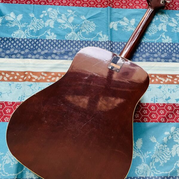 Rare guitare acoustique dreadnought Epiphone FT145 Texan n°141265 (1976/1979, Japan), révision luthier Manteau (facture 22.07.26) – Image 7