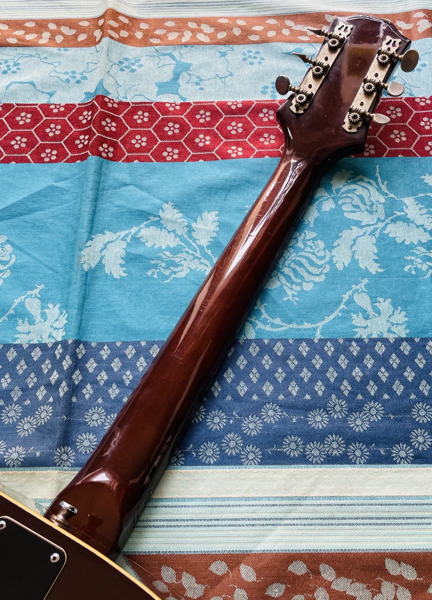 Rare guitare acoustique dreadnought Epiphone FT145 Texan n°141265 (1976/1979, Japan), révision luthier Manteau (facture 22.07.26) – Image 10
