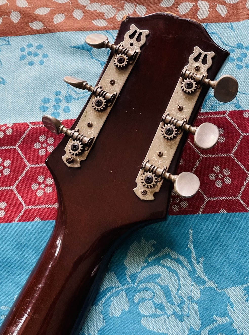 Rare guitare acoustique dreadnought Epiphone FT145 Texan n°141265 (1976/1979, Japan), révision luthier Manteau (facture 22.07.26) – Image 11