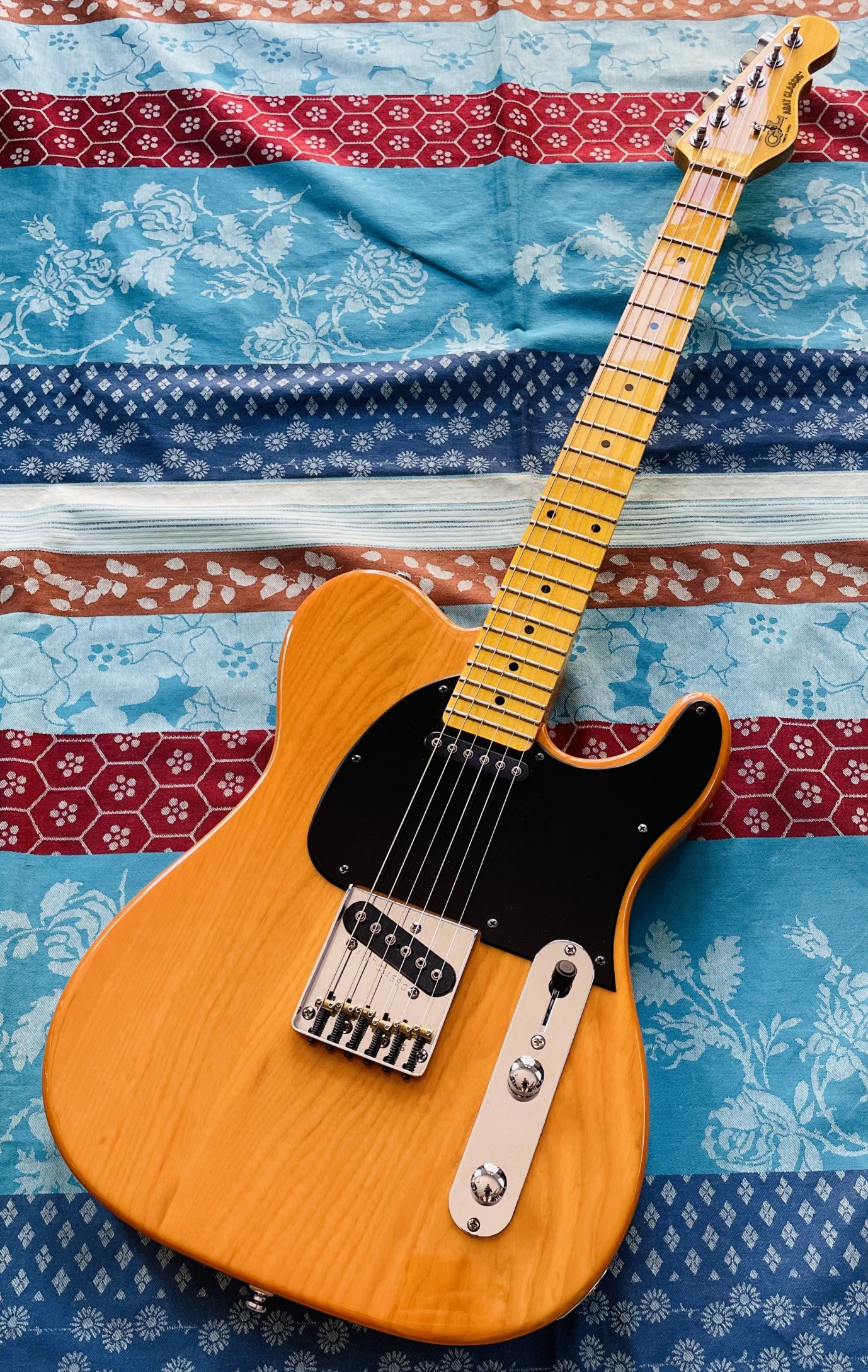 Guitare électrique G&L Telecaster Asat Classic butterscotch blonde n°141108617, Tribute Series (Indonésia)