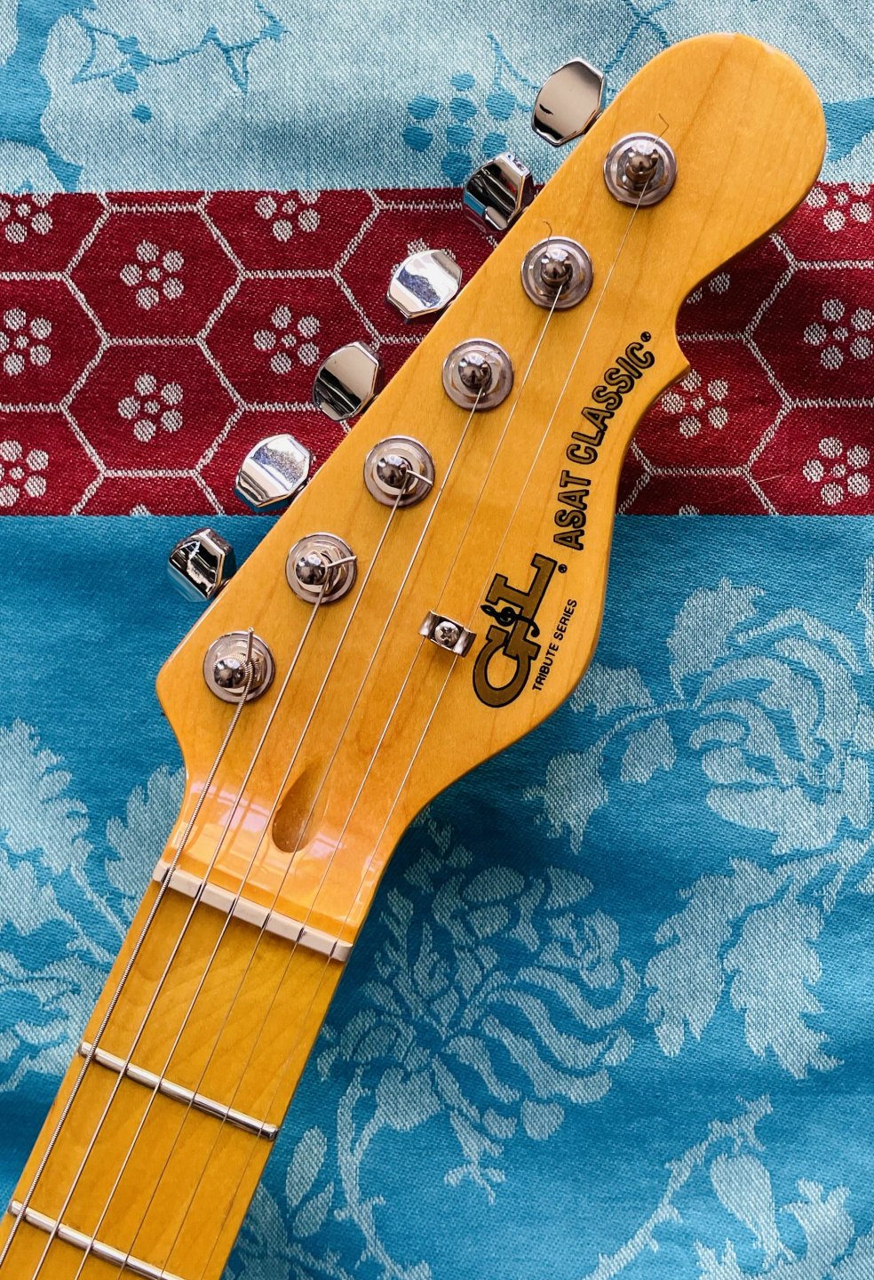Guitare électrique G&L Telecaster Asat Classic butterscotch blonde n°141108617, Tribute Series (Indonésia) – Image 4